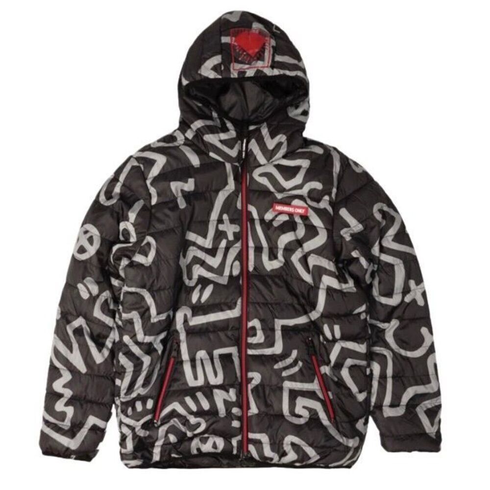 MEMBERS ONLY + KEITH HARANG - M Sz XL -NWT Reversible Puffer Jacket - Picture 3 of 16